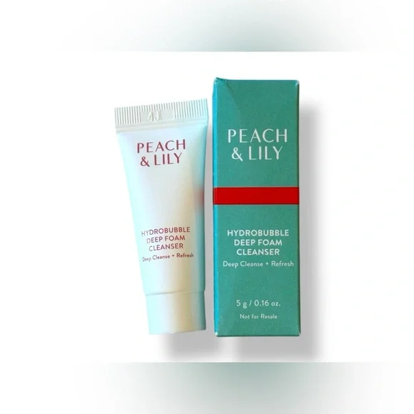 NEW 5 Pc Peach & Lily Set Pore Toner, Barrier Serum, Eye Cream & Cleanser